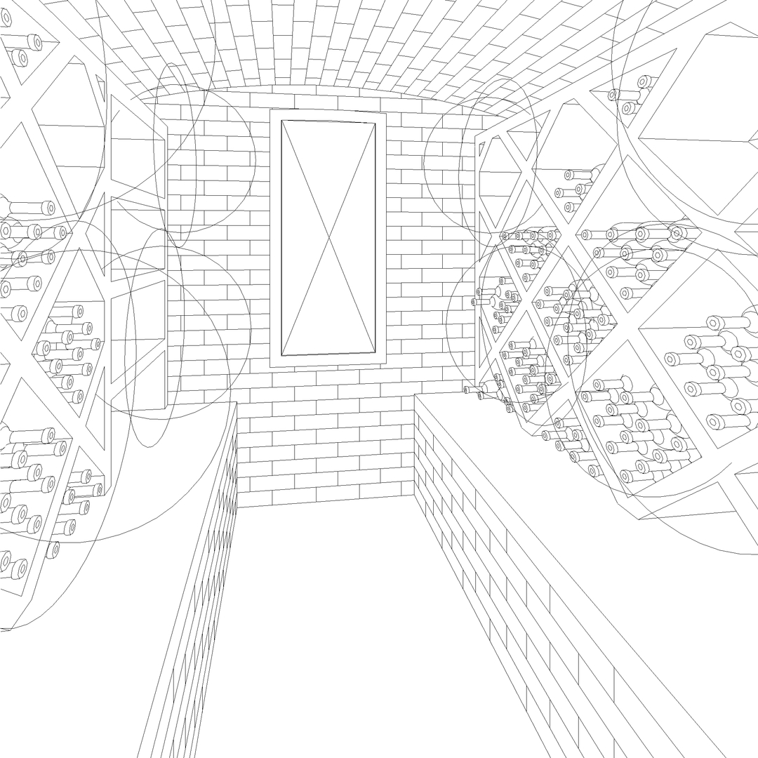 Building Revit Design wine cellar basement