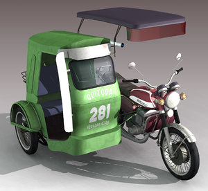 philippine tricycle 3d lwo