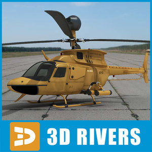 3dsmax oh-58d helicopter kiowa war