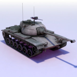 3d m47 patton tank 3dmodel