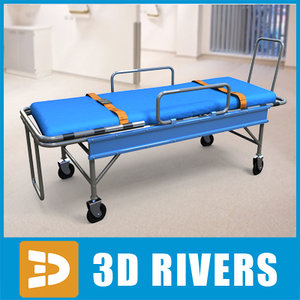 stretcher carry object 3d 3ds
