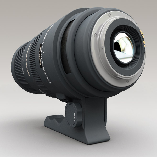 optical stabilizer sigma 80400mm 3d model