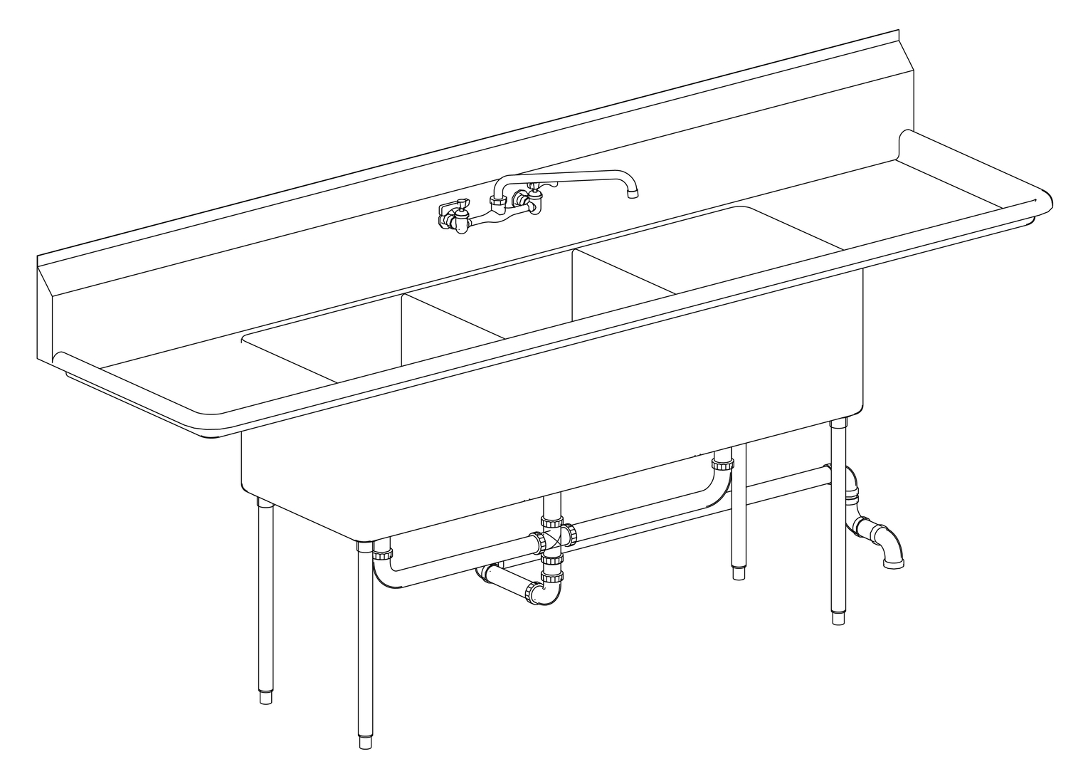 Building Revit Family sink plumbing fixture