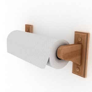 3d model of paper towel
