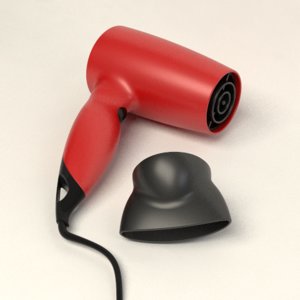 rowenta hair dryer 3d model