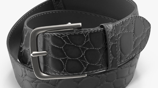 Download 3D black mock croc leather - TurboSquid 1456080