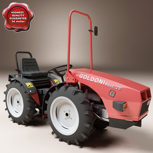 3ds max small tractor goldoni base