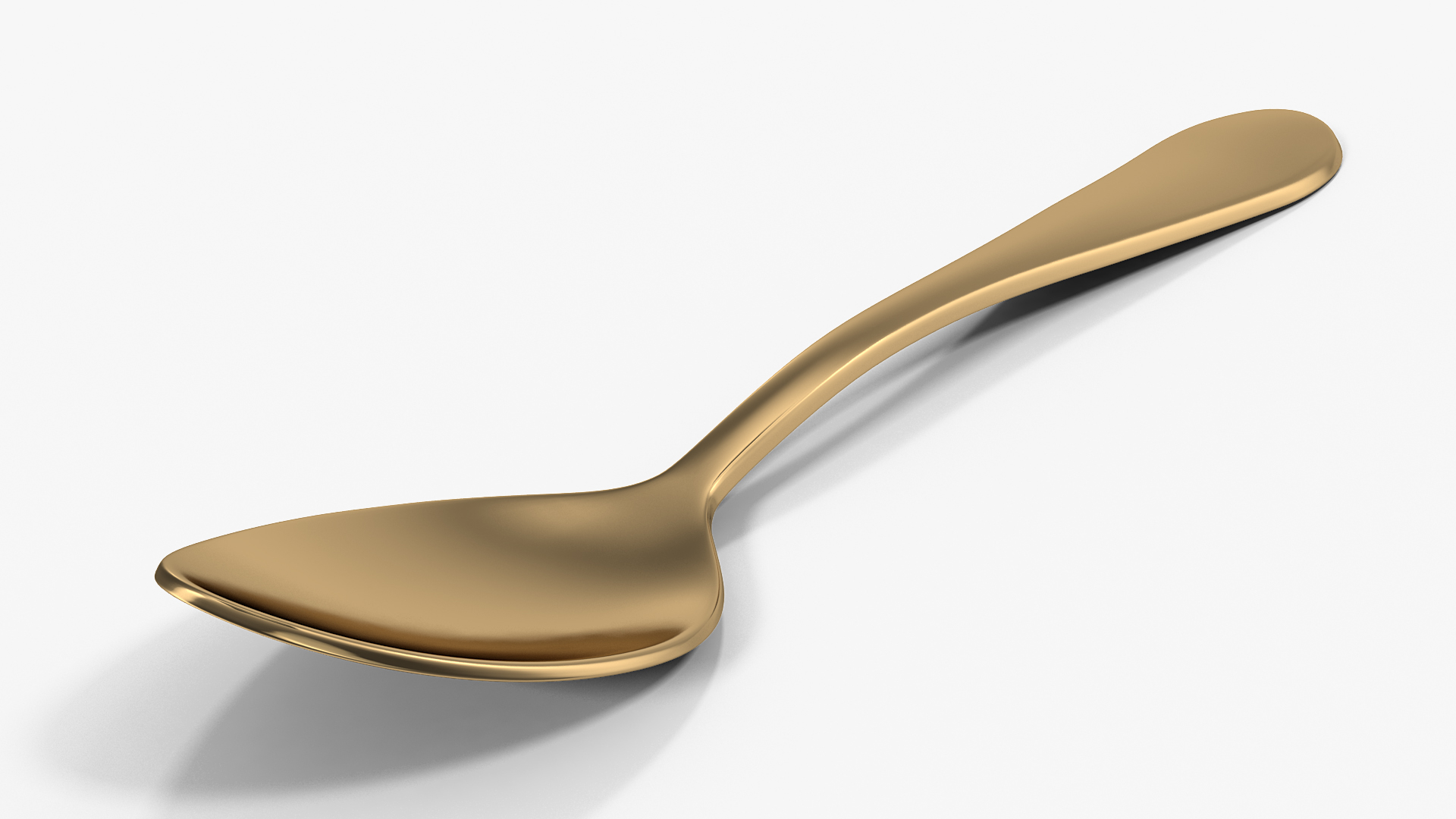 3d golden spoon model