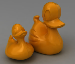 3d rigged rubber duck
