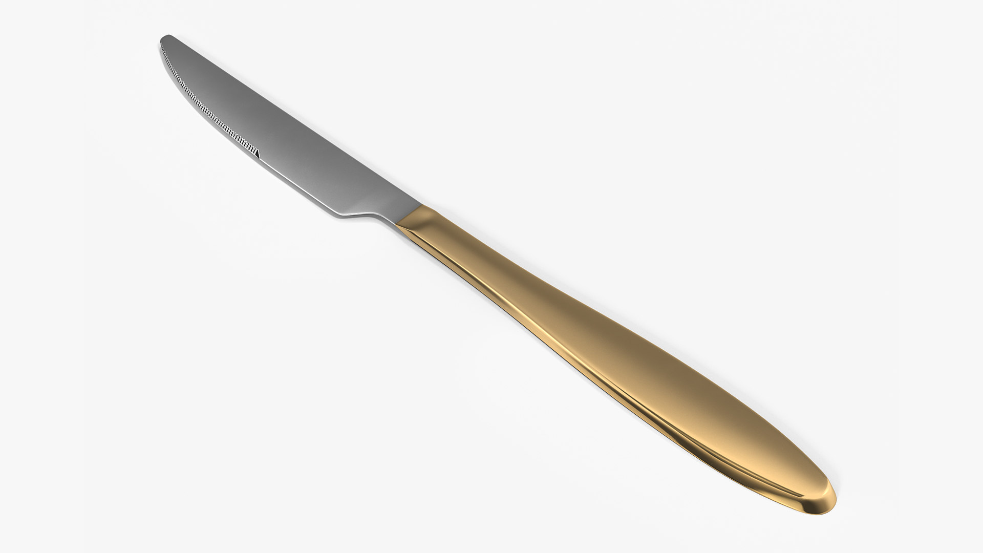 Golden knife 3D model - TurboSquid 1456312