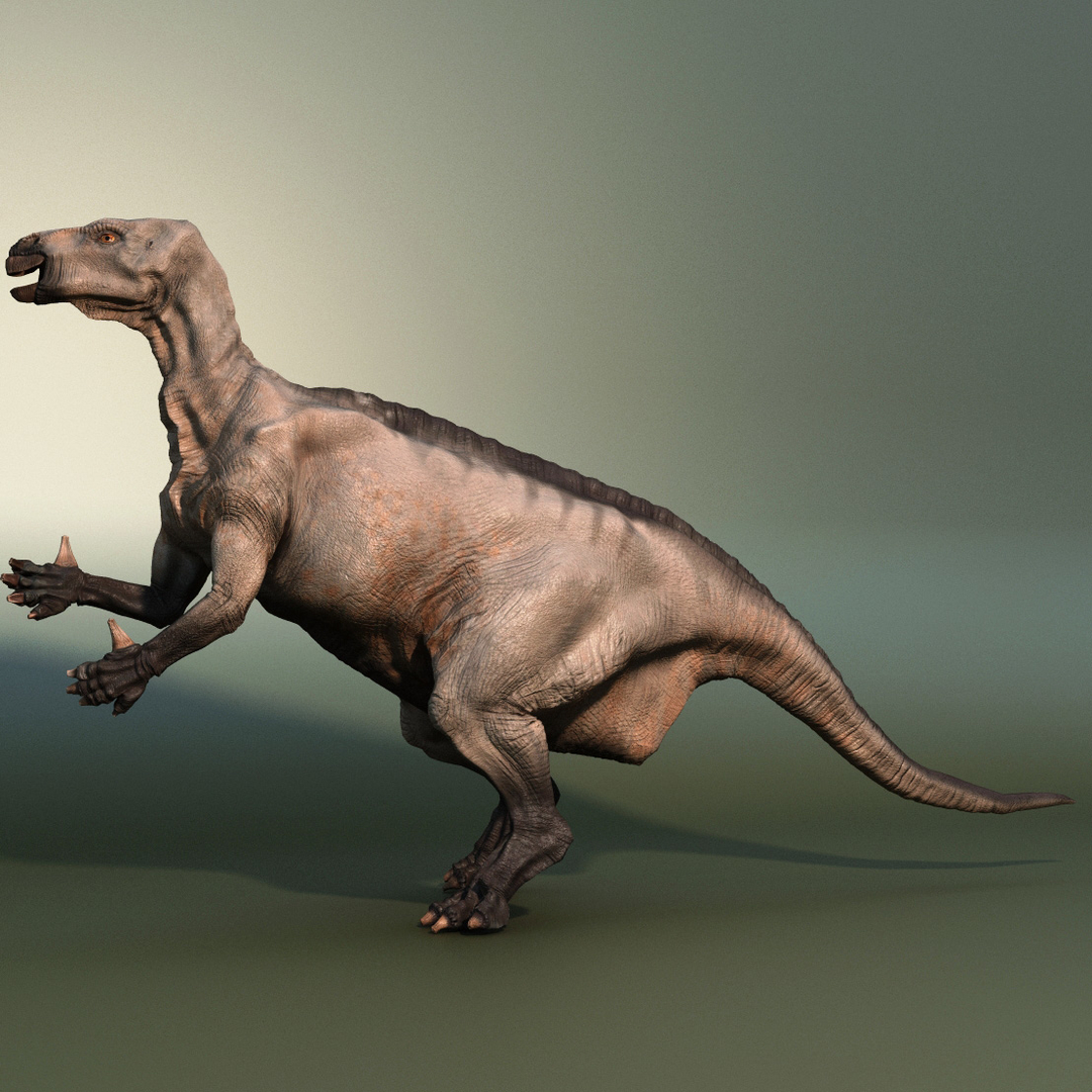 dinosaur iguanodon 3d max