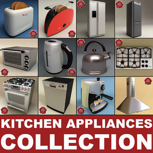 kitchen appliances 3d model