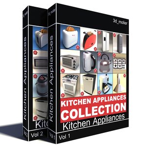 kitchen appliances v3 3d model