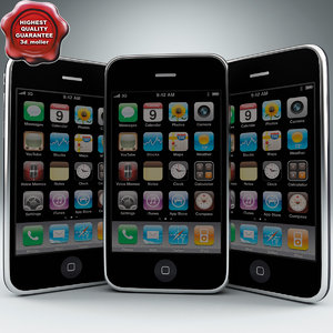 3d model apple iphone 3g 32gb