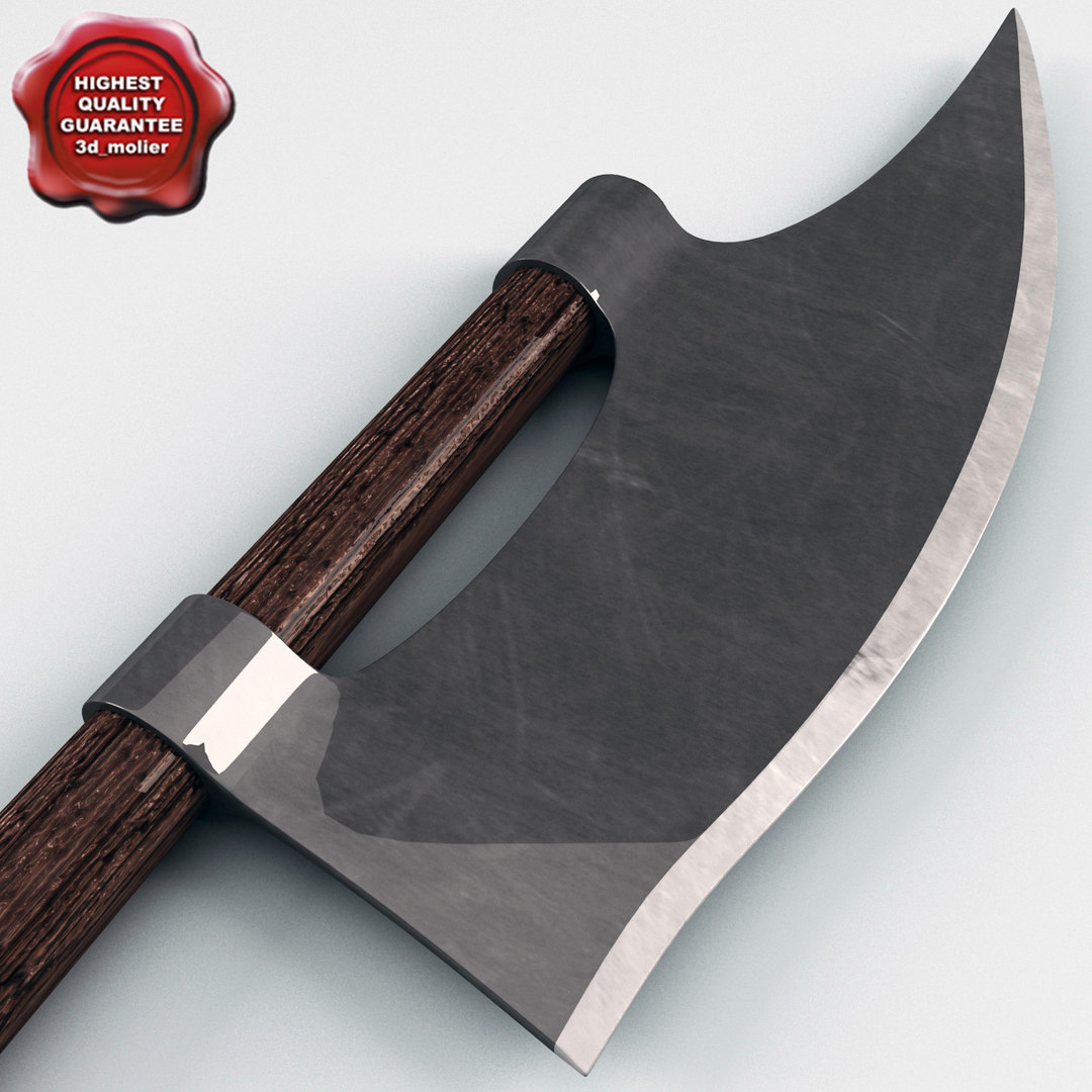 Medieval Axe V1 3ds