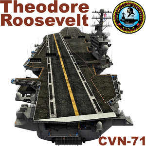 uss theodore roosevelt cvn-71 3d model