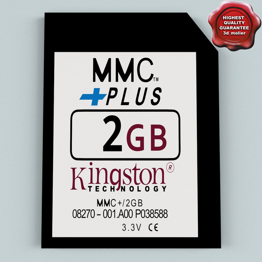 memory card mmc 2 3d model