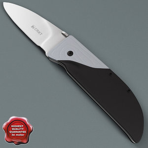 personal knife krkt 3d model