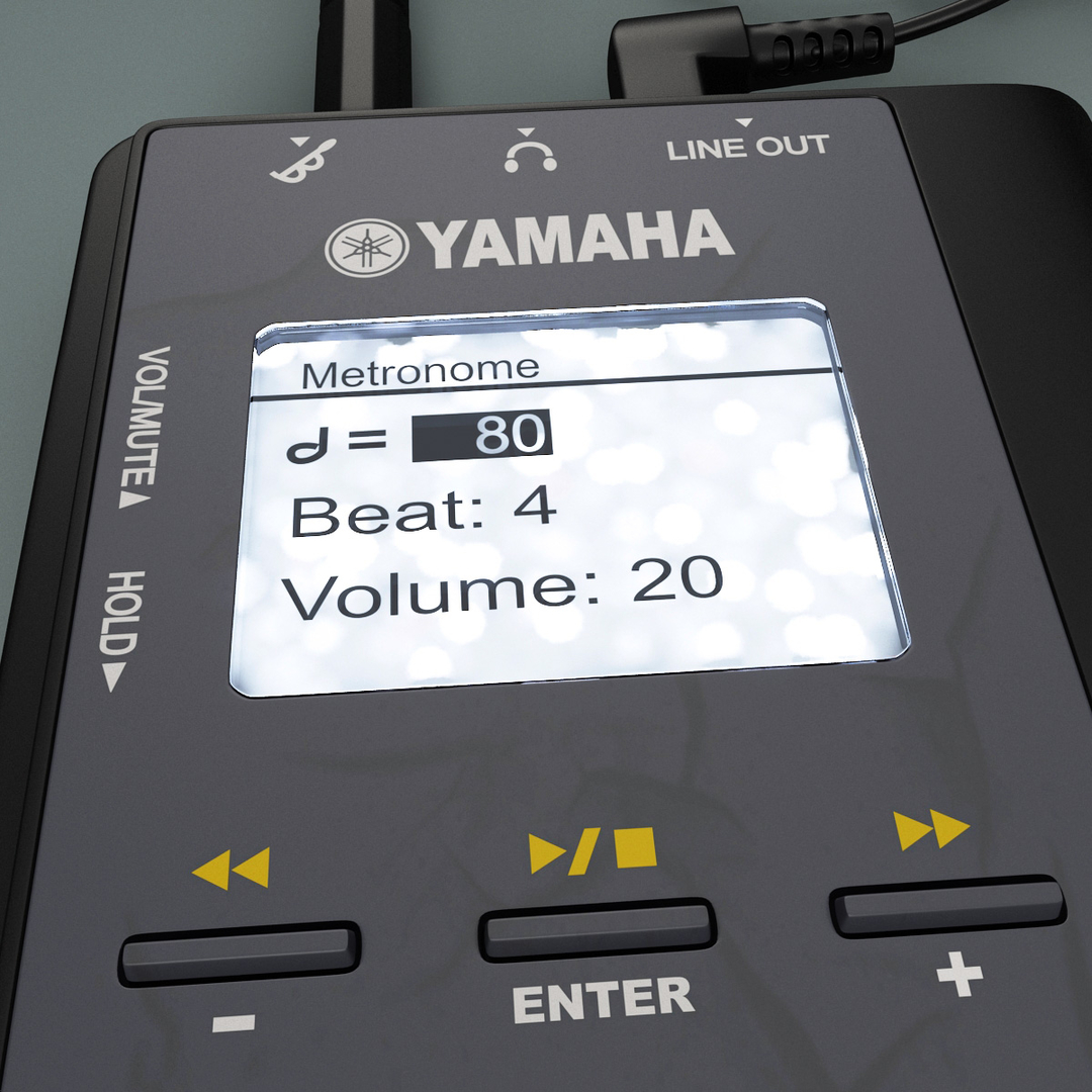 yamaha metronome tuner 3d model