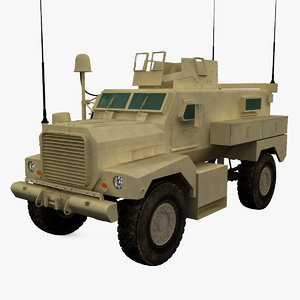 3d armored fighting vehicle cougar model