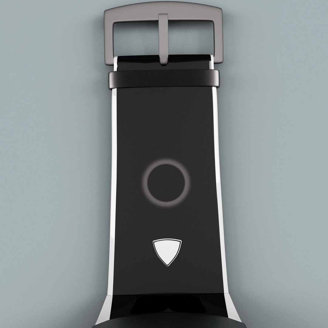 3d model clock mobile phone