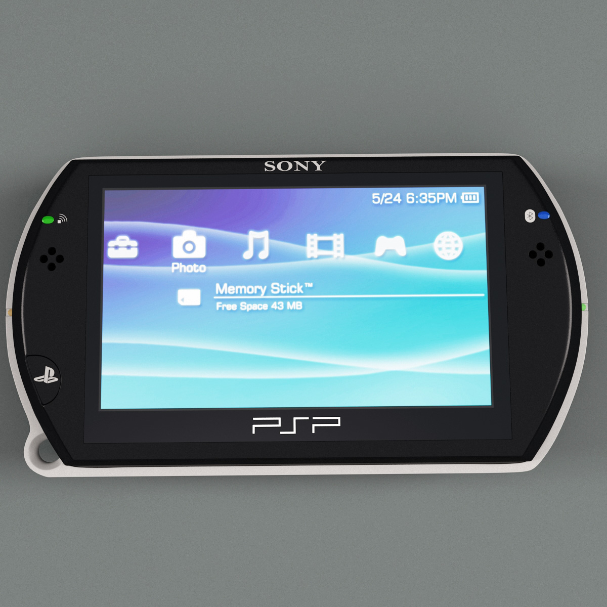 3d model sony psp n1008 black
