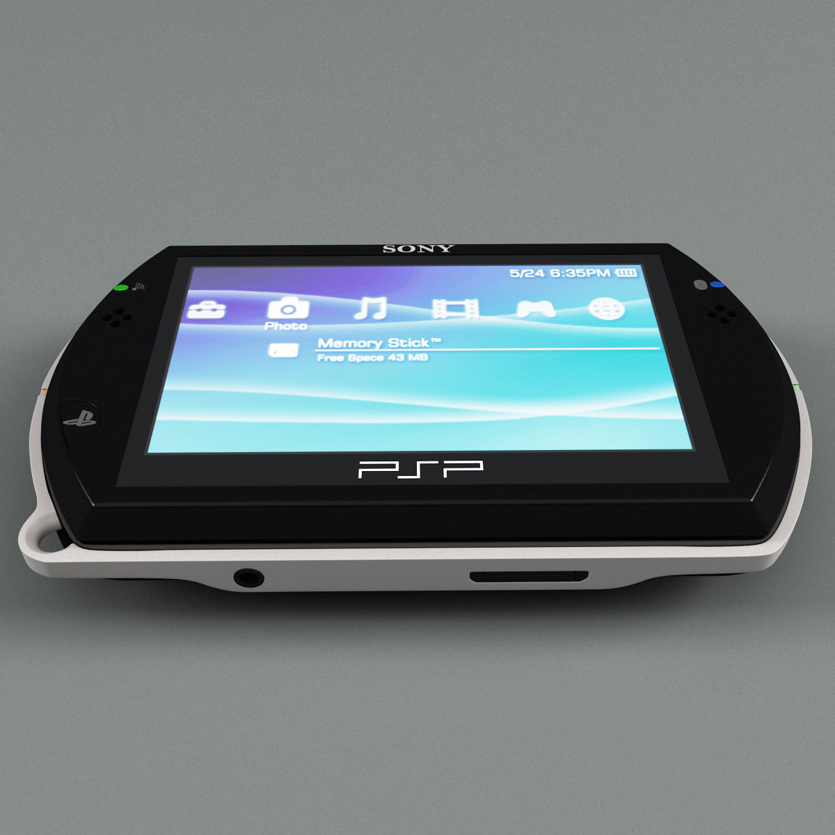 3d model sony psp n1008 black