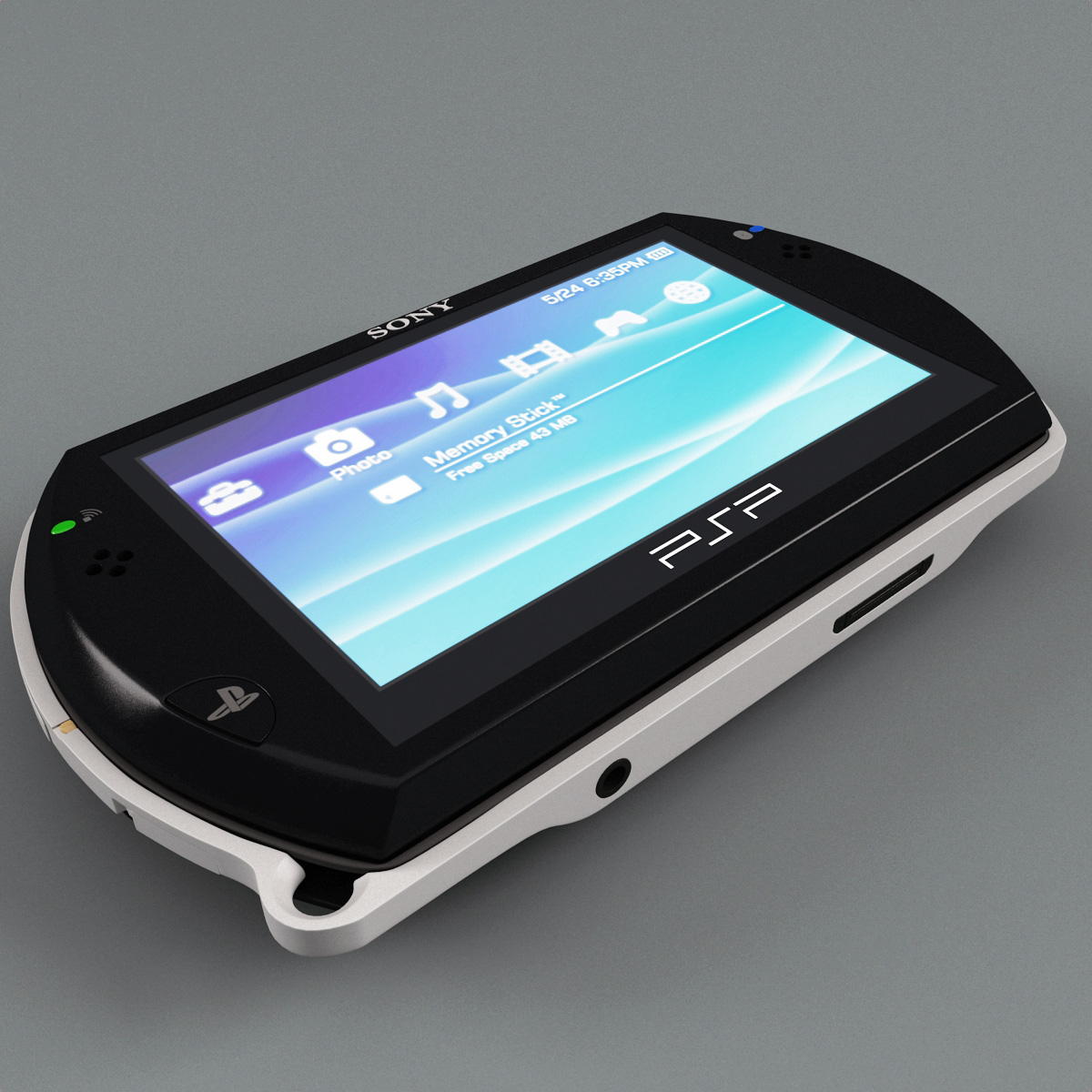 3d model sony psp n1008 black