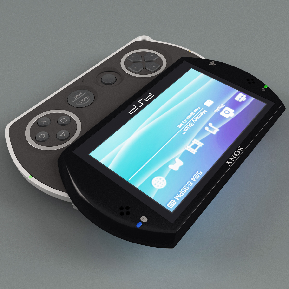 3d model sony psp n1008 black