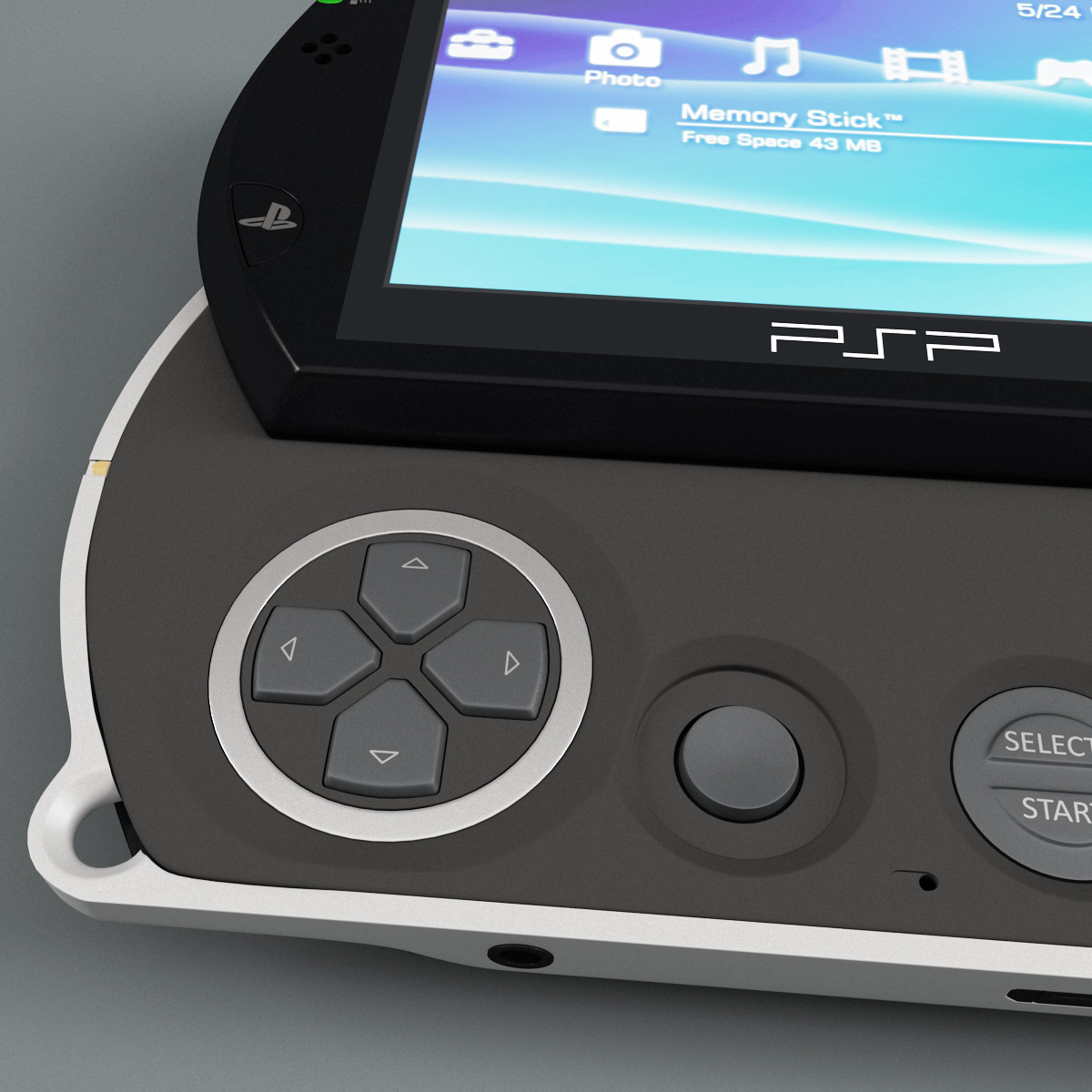 3d model sony psp n1008 black