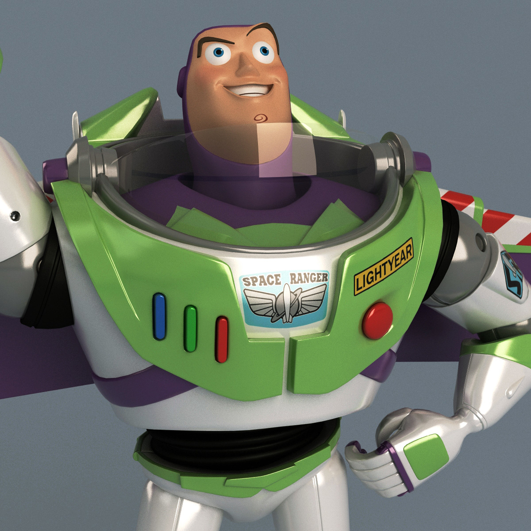 buzz lightyear pose 3 3d model