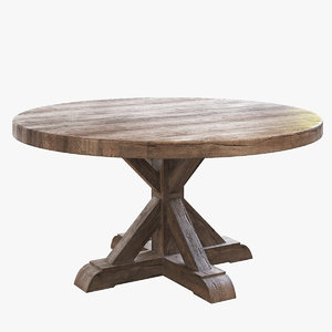 3D model dining table