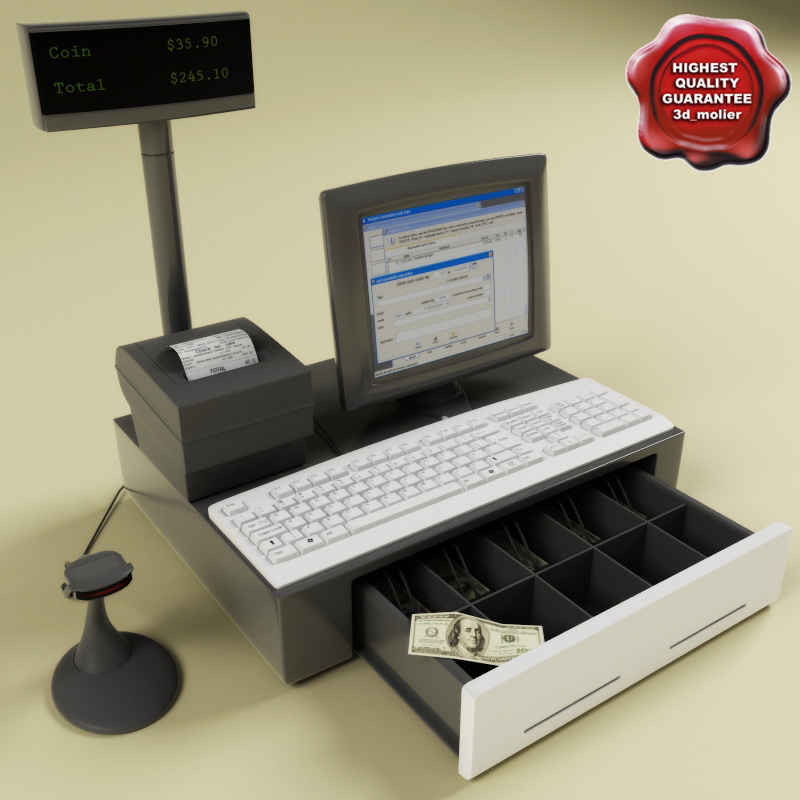 cash registers barcode scanners 3ds