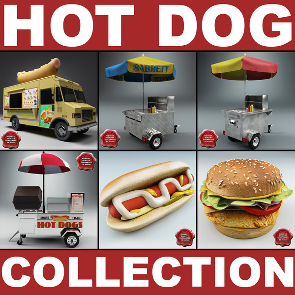 hot dog v2 3d model