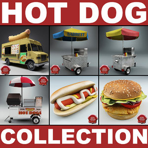 hot dog v2 3d model