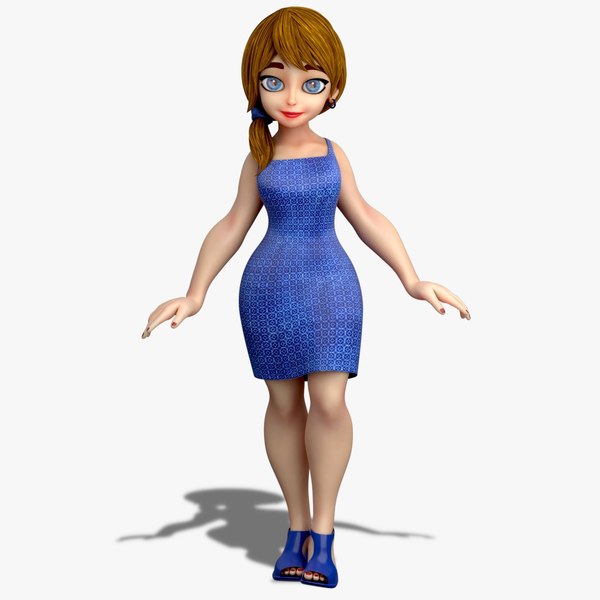 Rigged Female Blender Models for Download TurboSquid
