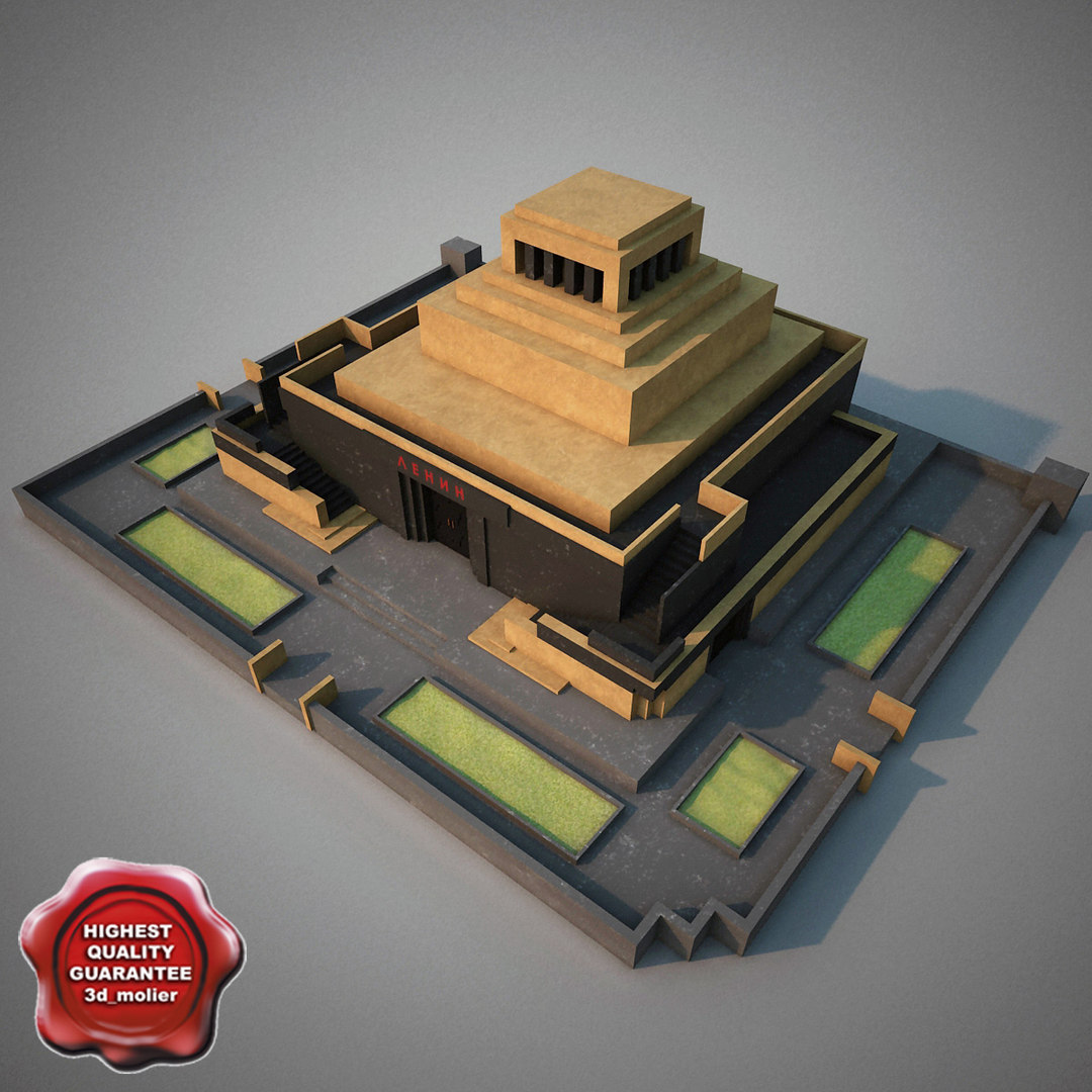 3d lenins mausoleum model