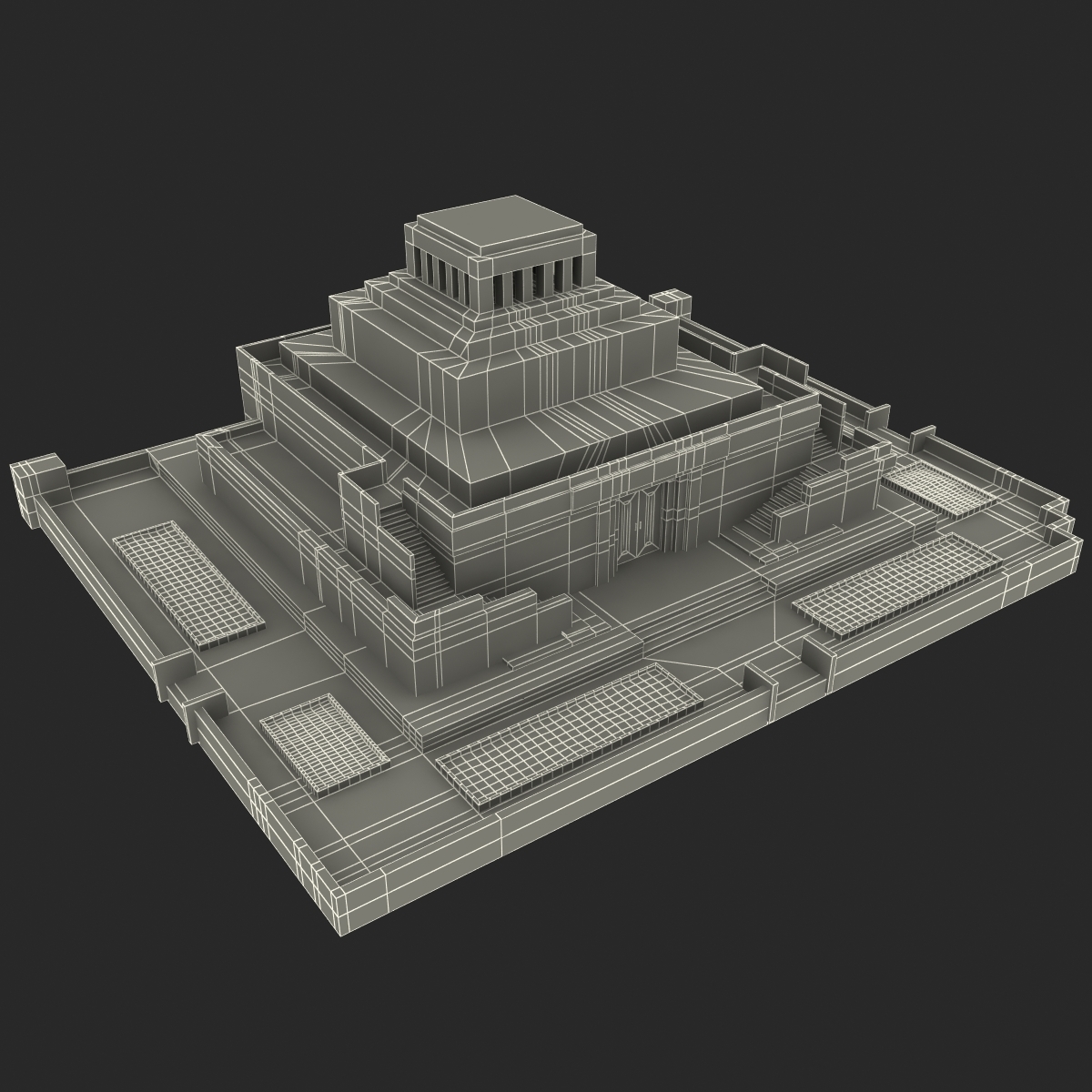 3d lenins mausoleum model