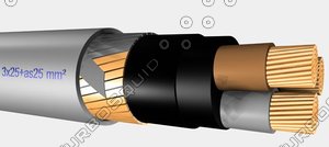 vg-ymvkasmb 3x25 as25 mm&sup2; 3d x