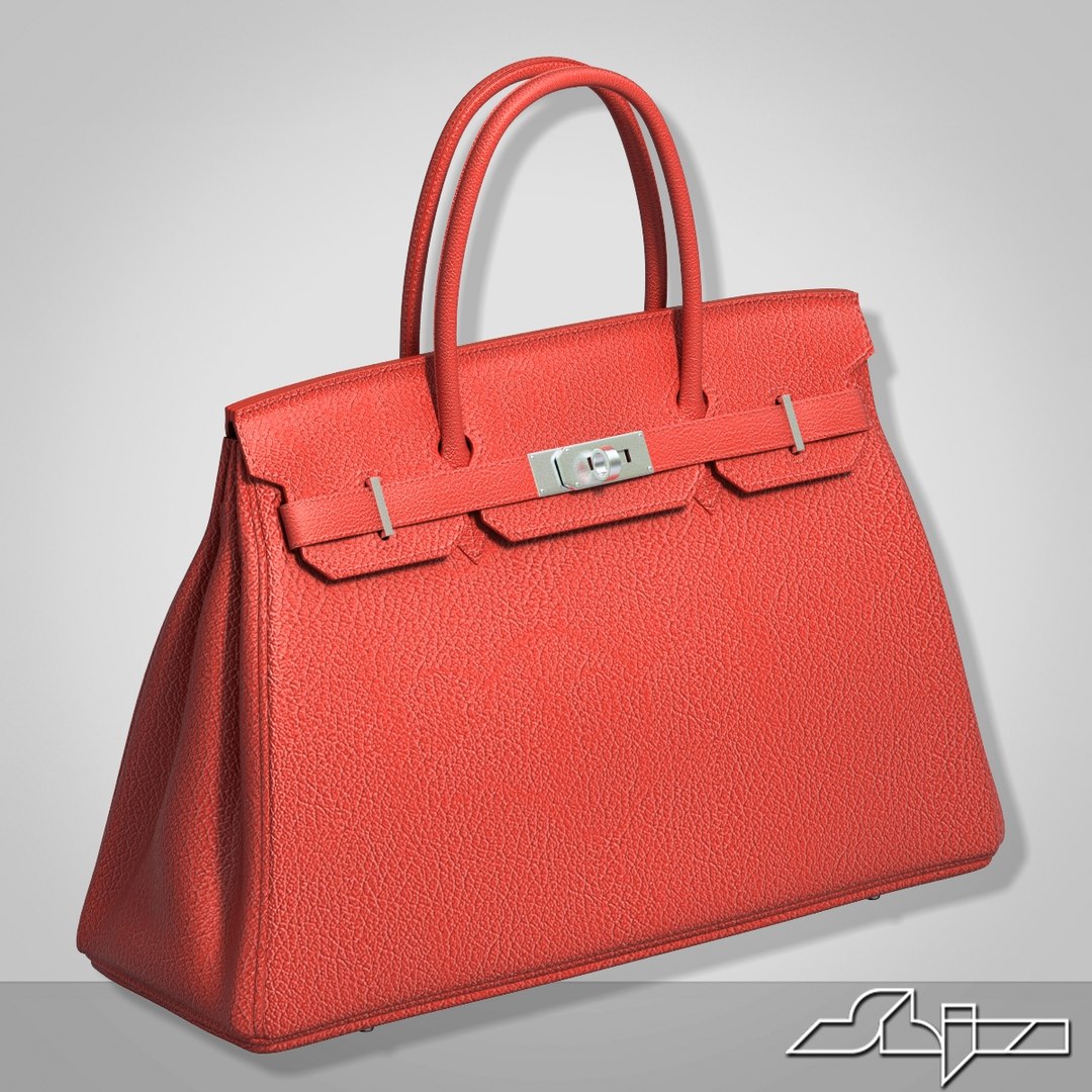 3d model hermes birkin bag
