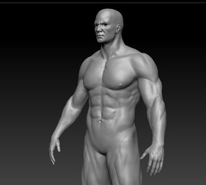 realistic bodybuilder body 3ds