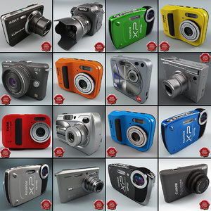 3d model digital cameras v8