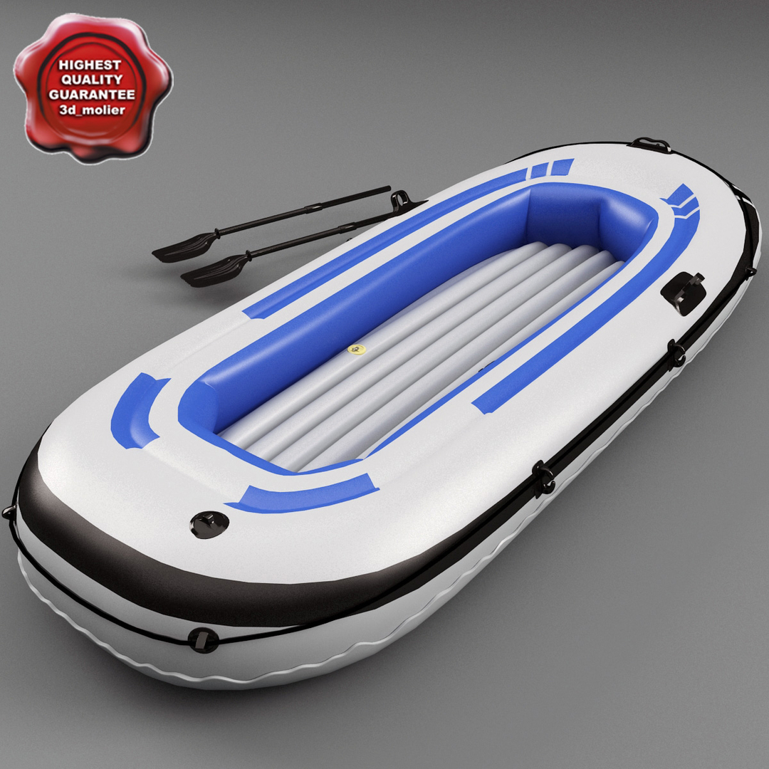 inflatable boats 3d model