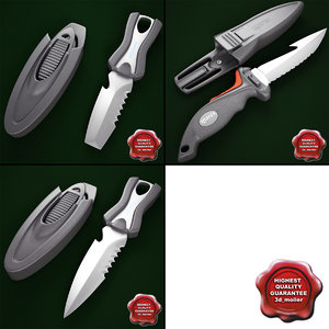 oceanic spinner knives 3d model