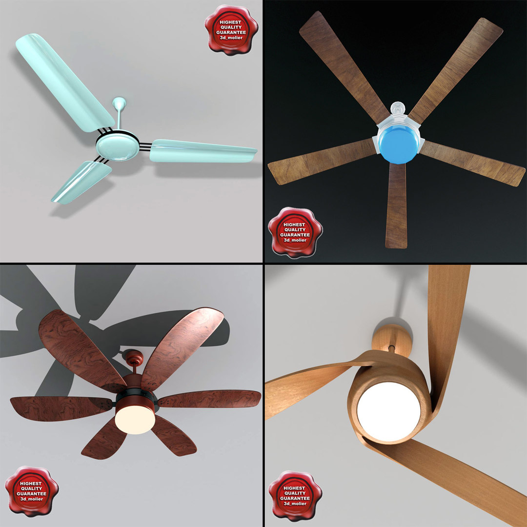 ceiling fans 3d model