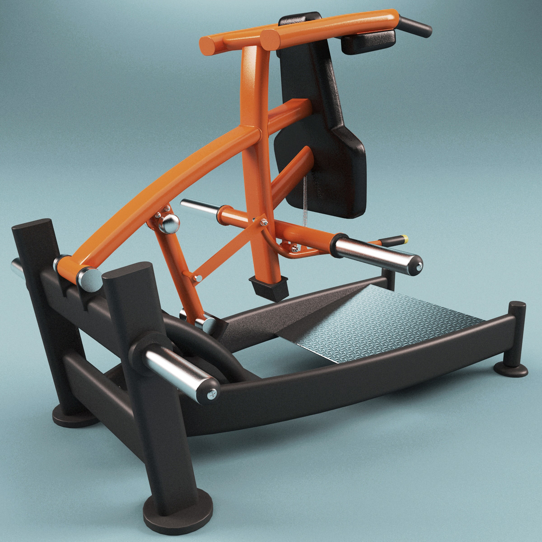 3ds max leg press squat machine