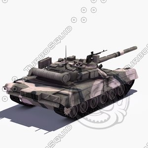 3d t80u main battle tank model