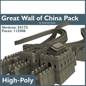 3d model great wall