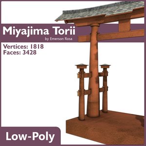 torii floating gate 3d model