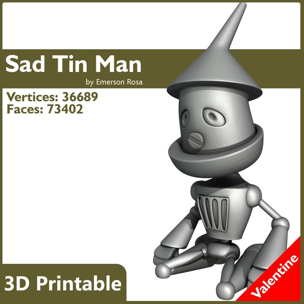 3d tin man sad